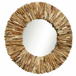 Uttermost Teak Branch Bleached Round Mirror Accessories