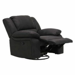 Emerald Home Navaro Swivel Gliding Recliner, Licorice Chairs