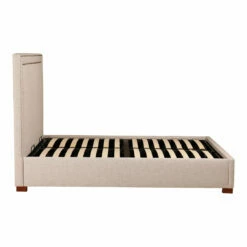 Moe's Home Collection Beds Kenzo Storage Bed Queen Ecru
