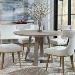 Deals 🧨 Tables Uttermost Gidran Gray Dining Table ⌛ 13 Tables Uttermost Gidran Gray Dining Table
