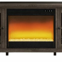 Signature Design By Ashley® Arlenbry - LG TV Stand With Glass/Stone Fireplace Insert