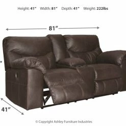 Ashley Furniture Boxberg - Double Stuffed Armrests - Power Reclining Loveseats Reclining Furniture