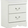 Budget 🎉 Ashley Furniture Anarasia - White - Two Drawer Night Stand Nightstands 👍 1 Ashley Furniture Anarasia - White - Two Drawer Night Stand Nightstands