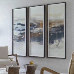 Accessories Uttermost Graphite Horizon Framed Prints, Set/3