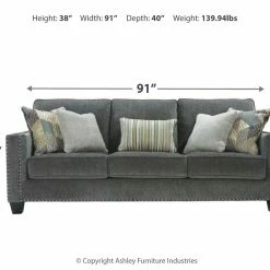 Ashley Furniture Sofas Gavril - Smoke - Sofa