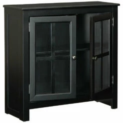 Ashley Furniture Cabinets Nalinwood - Black - Accent Cabinet