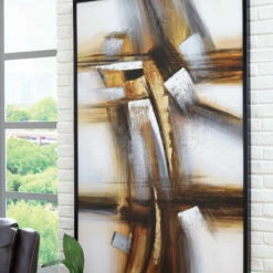 Ashley Furniture Accessories Trenick - Gray/brown/black - Wall Art