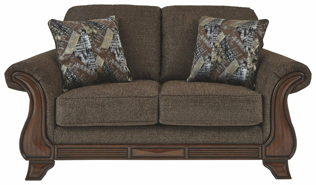 Outlet 👏 Ashley Furniture Loveseats Miltonwood - Teak - Loveseat 👏 7 Ashley Furniture Loveseats Miltonwood - Teak - Loveseat