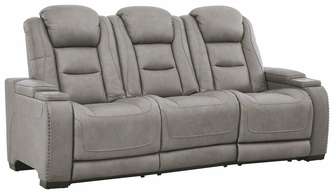 Coupon ๐ Ashley Furniture Sofas The Man-den - Gray - Pwr Rec Sofa With Adj Headrest ๐ 3 Ashley Furniture Sofas The Man-den - Gray - Pwr Rec Sofa With Adj Headrest