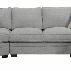 Emerald Home Sectionals Analiese Sectional, Linen Gray