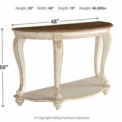 Ashley Furniture Realyn - White/brown - Sofa Table