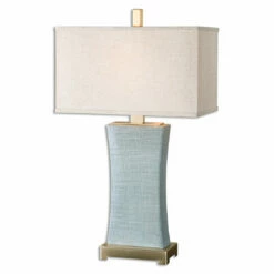 Accessories Uttermost Cantarana Blue Gray Table Lamp