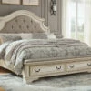 Outlet 🔥 Signature Design By Ashley® Realyn - Chipped Best In Class - Upholstered Bed ✨ 2 Signature Design By Ashley® Realyn - Chipped Best In Class - Upholstered Bed