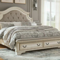 Signature Design By Ashley® Realyn - Chipped Best In Class - Upholstered Bed