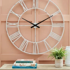 Ashley Furniture Paquita - Antique White - Wall Clock Accessories