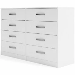 Signature Design By Ashley® Dressers Flannia - White - Eight Drawer Dresser