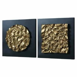 Accessories Uttermost Boaz Gold Wall Decor, Set/2