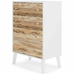 Ashley Furniture Piperton - Brown / White - Four Drawer Chest