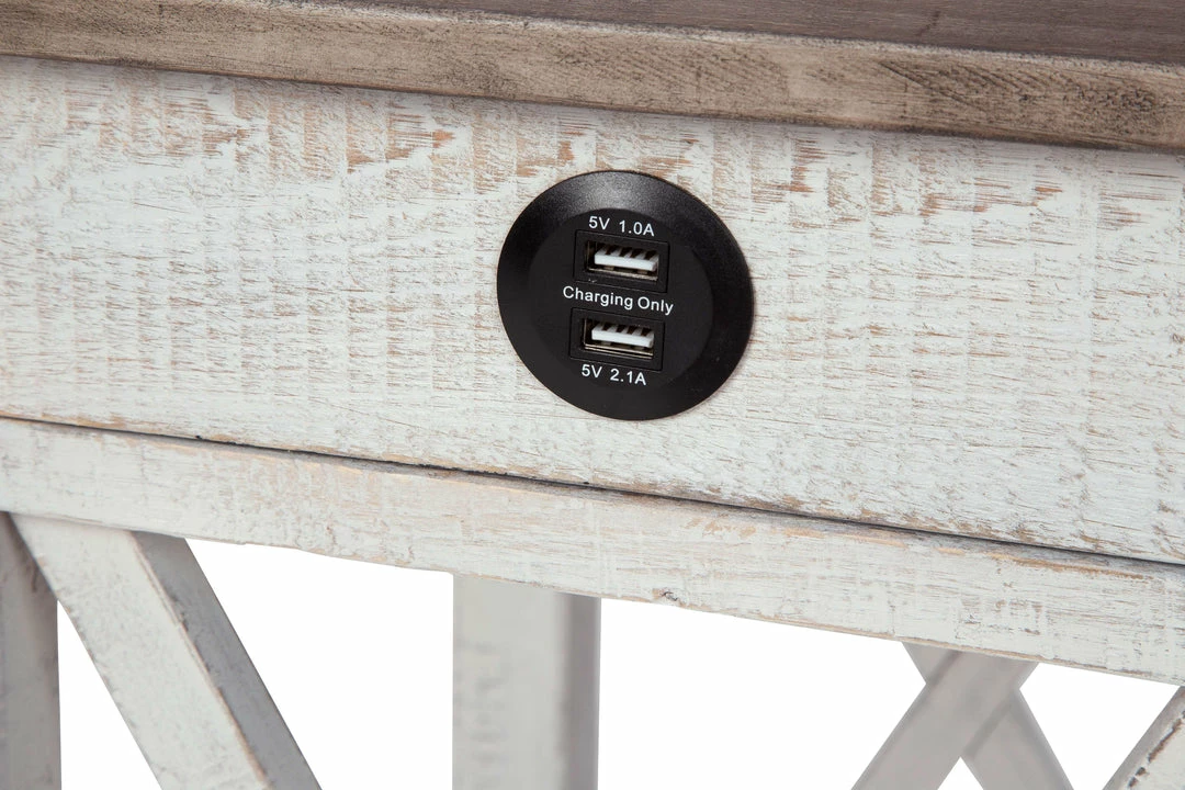 Buy 🌟 Ashley Furniture Adalane - White/gray - Accent Table Tables 👏 5 Ashley Furniture Adalane - White/gray - Accent Table Tables