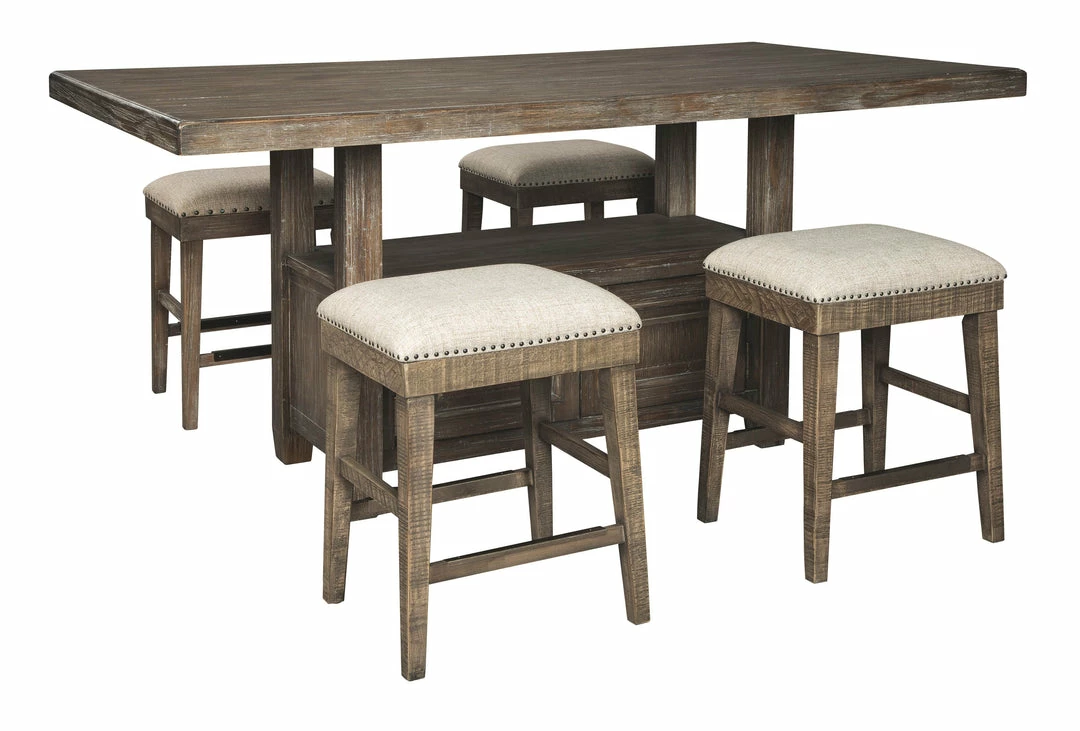 Discount 💯 Ashley Furniture Tables Wyndahl - Rustic Brown - Rect Counter Table W/storage 🎉 9 Ashley Furniture Tables Wyndahl - Rustic Brown - Rect Counter Table W/storage