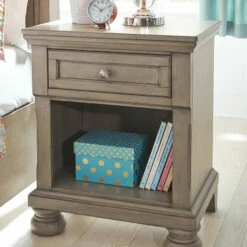 Ashley Furniture Lettner - Light Gray - One Drawer Night Stand Nightstands