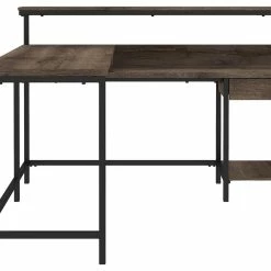 Ashley Furniture Desks Arlenbry - Gray - L-desk With Storage