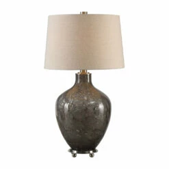 Uttermost Adria Transparent Gray Glass Lamp Accessories