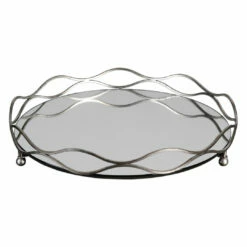 Table Decor Uttermost Rachele Mirrored Silver Tray
