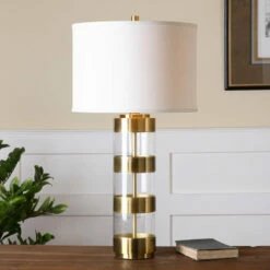 Uttermost Angora Brushed Brass Table Lamp Accessories