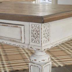 Ashley Furniture Realyn - White/brown - Home Office Desk Return