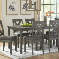 Ashley Furniture Caitbrook - Dark Gray - Rect Drm Table Set (7/cn) Dining Room Sets