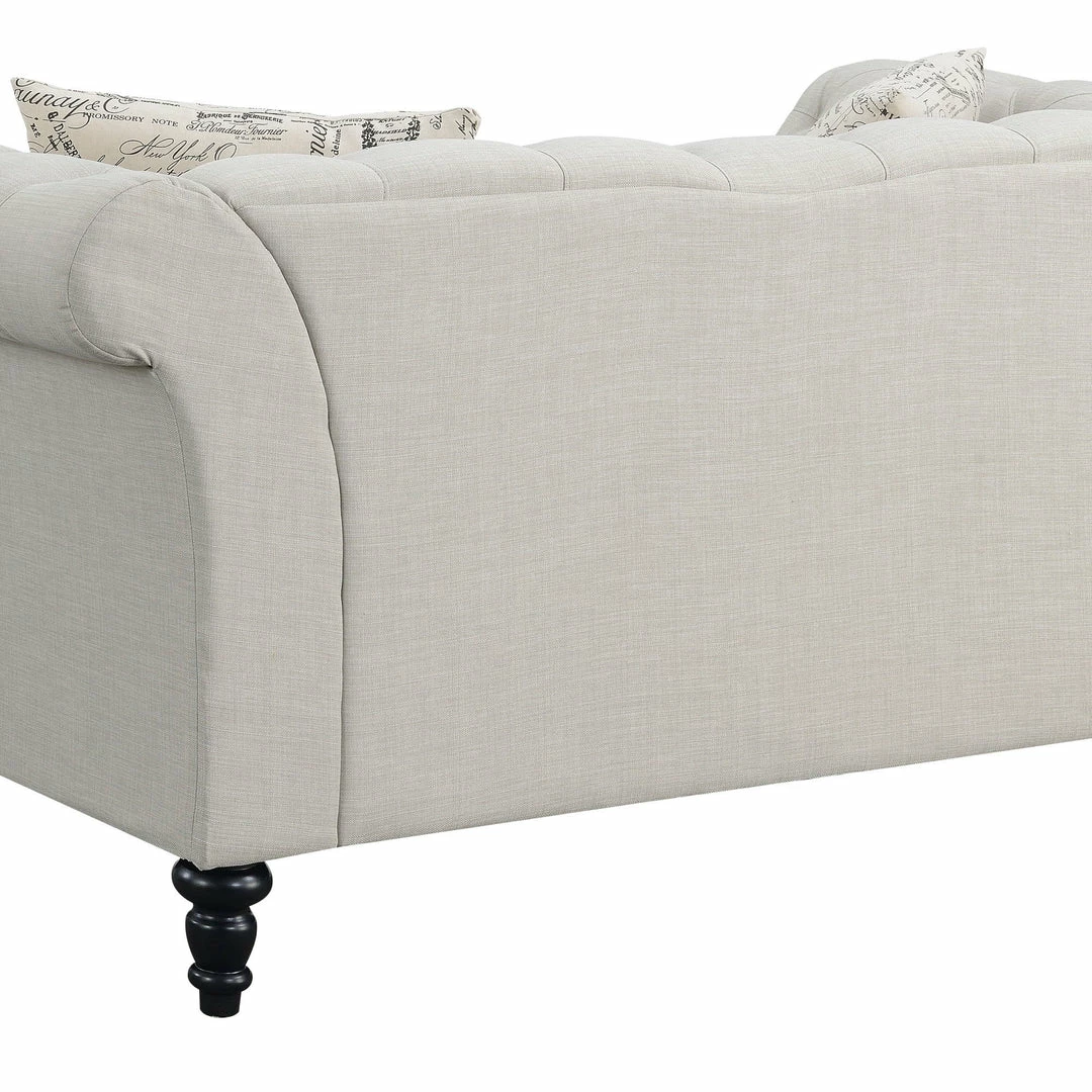 Hot Sale ๐ Emerald Home Hutton II Tufted Loveseat, Ivory ๐ 4 Emerald Home Hutton II Tufted Loveseat, Ivory