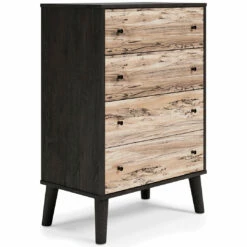 Ashley Furniture Piperton - Brown / Black - Four Drawer Chest Chests