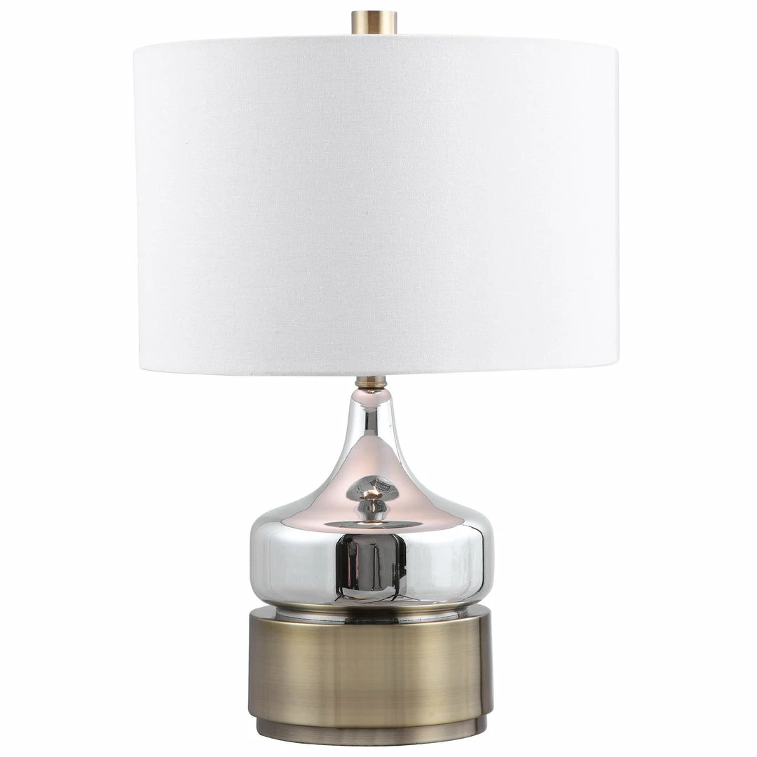 Brand new 👍 Uttermost Como Chrome Table Lamp 🧨 3 Uttermost Como Chrome Table Lamp