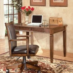 Ashley Furniture Hamlyn - Medium Brown - Home Office Swivel Desk Chair