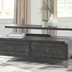 Ashley Furniture Tables Todoe - Dark Gray - Lift Top Cocktail Table