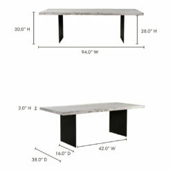 Moe's Home Collection Evans Dining Table Tables