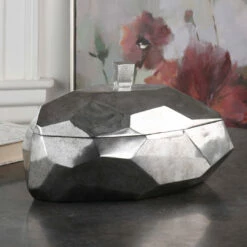 Table Decor Uttermost Minta Silver Box