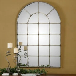 Accessories Uttermost Barwell Arch Window Mirror