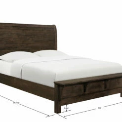 Emerald Home Ashton Hills Queen Bed, Brown