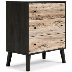 Ashley Furniture Chests Piperton - Brown / Black - Three Drawer Chest