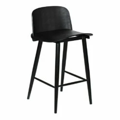 Moe's Home Collection Looey Counter Stool Black-m2 Stools
