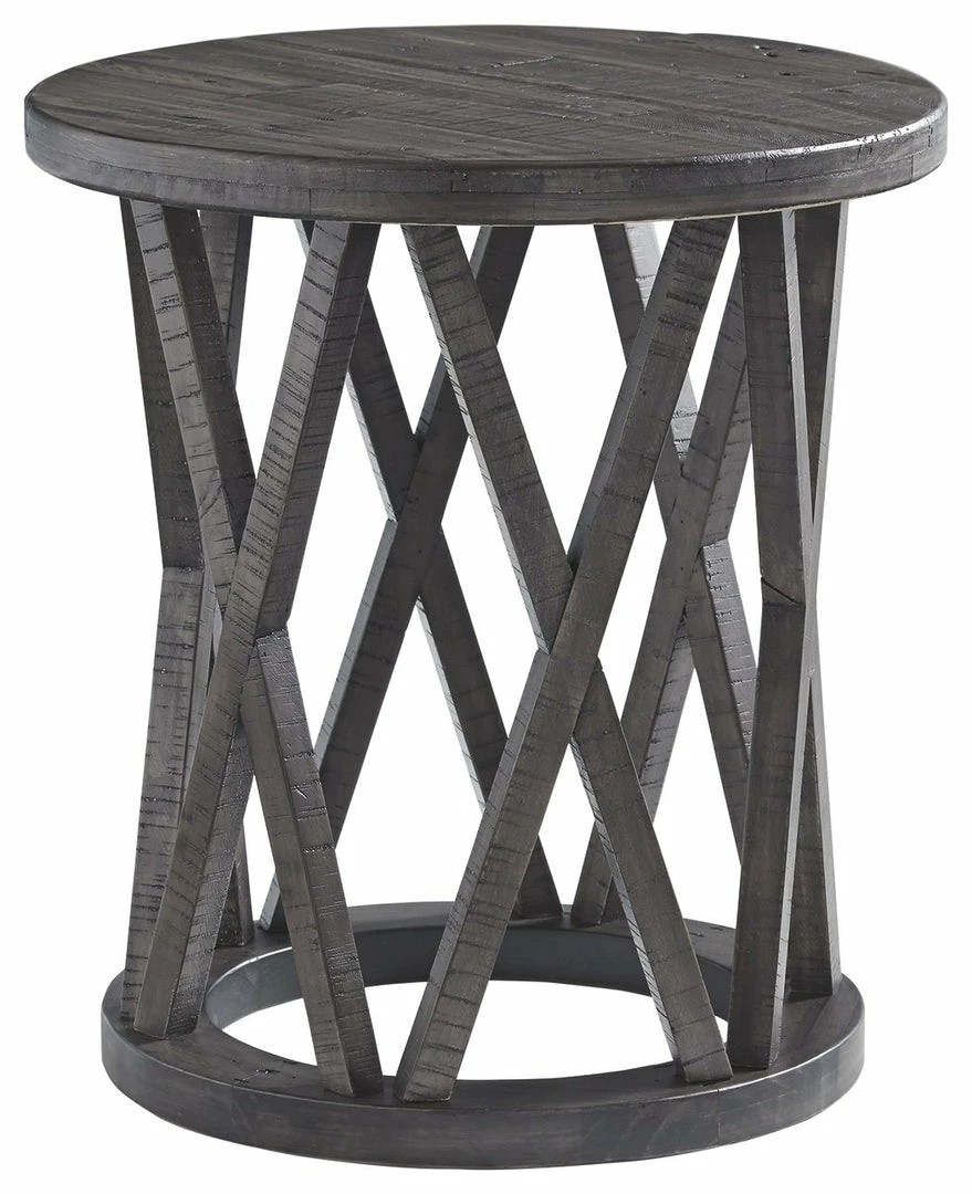 Deals ๐ฅฐ Ashley Furniture Sharzane - Grayish Brown - Round End Table ๐ 3 Ashley Furniture Sharzane - Grayish Brown - Round End Table
