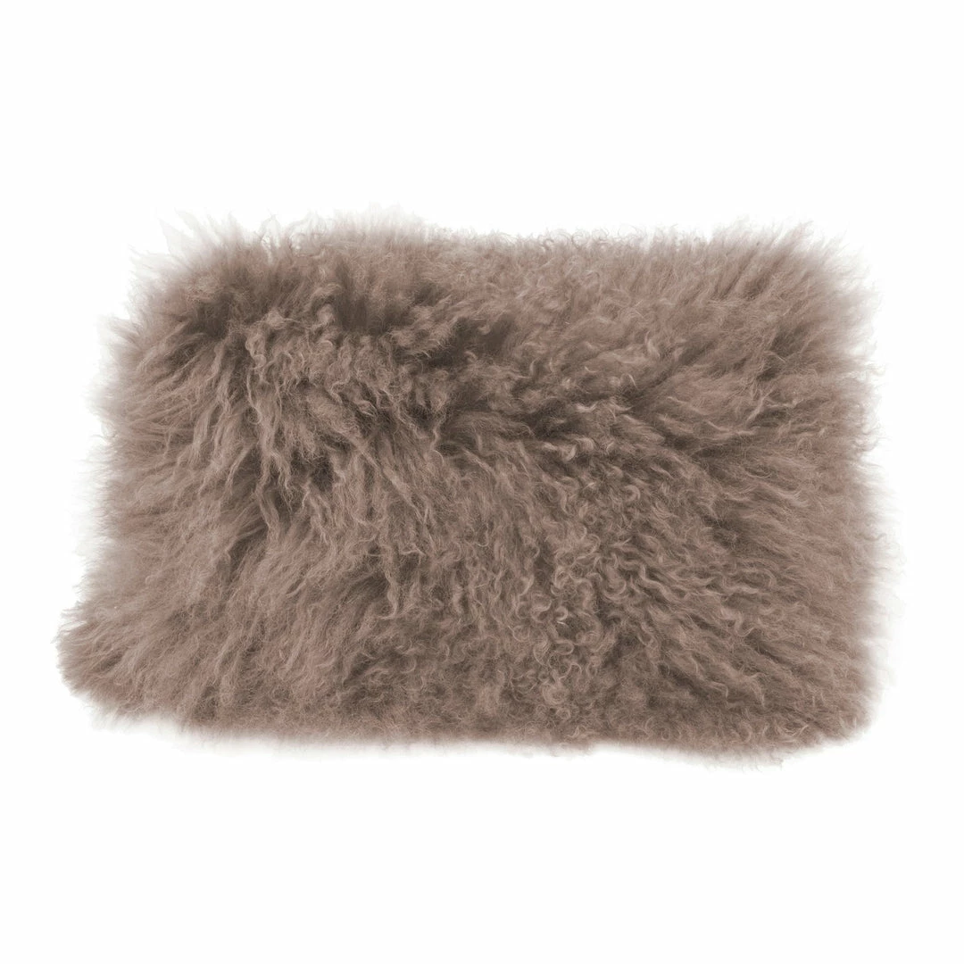 Hot Sale ๐ Moe's Home Collection Lamb Fur Pillow Rect. Grey ๐ 3 Moe's Home Collection Lamb Fur Pillow Rect. Grey