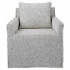 Uttermost Welland Gray Swivel Chair Chairs