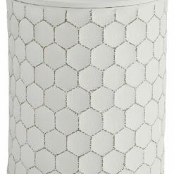 Ashley Furniture Polly - White - Stool