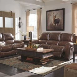 Signature Design By Ashley® Rackingburg - Reclining Sofa, Reclining Loveseat