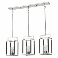 Uttermost Newburgh 3 Light Nickel Linear Pendant