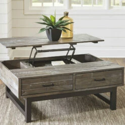 Ashley Furniture Tables Mondoro - Grayish Brown - Lift Top Cocktail Table