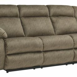 Signature Design By Ashley® Burkner - Mocha - Reclining Power Sofa, Reclining Power Loveseat, Power Rocker Recliner Reclining Furniture